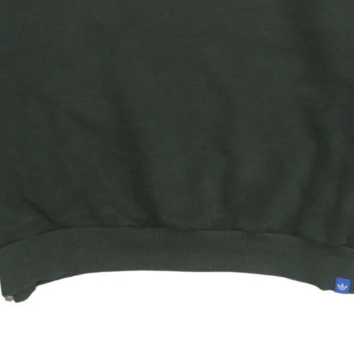 Adidas Mens Black Crew Neck Sweatshirt L Logo Graphic Pullover - Image 8