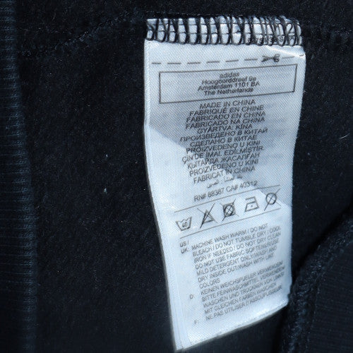 Adidas Mens Black Crew Neck Sweatshirt M Classic Logo Pullover - Image 6