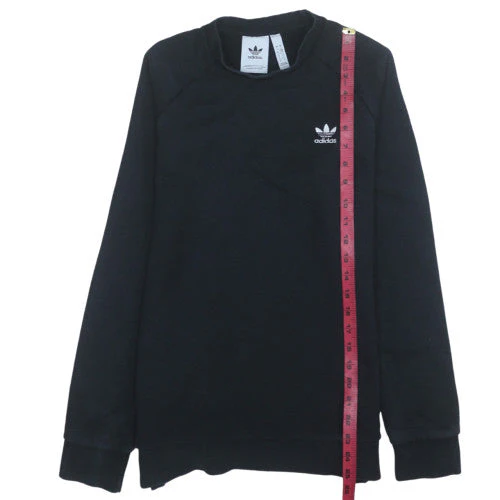 adidas Mens Black Crew Neck Sweatshirt Size S Pullover Fleece - Image 2