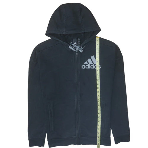 Adidas Men's Black Full Zip Hoodie Jacket Size S Regular Fit - Image 3