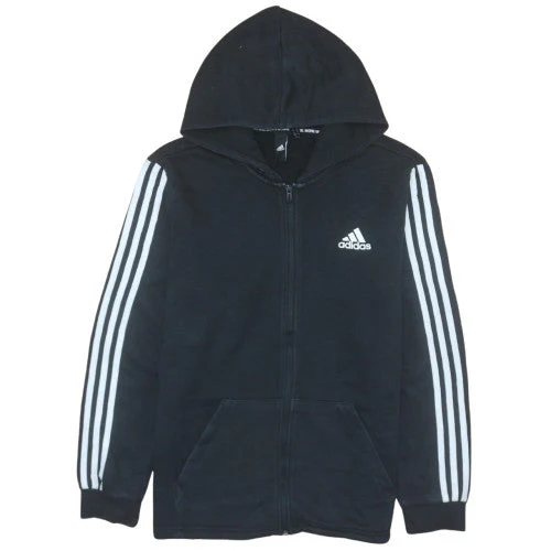 Adidas Men's Black Full Zip Hoodie Medium Sports Fleece