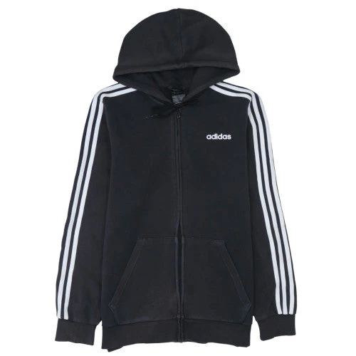 Adidas Men's Black Full Zip Hoodie Medium Sportswear