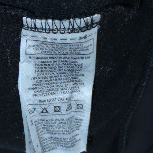 Adidas Men's Black Full Zip Hoodie Medium Sportswear - Image 6