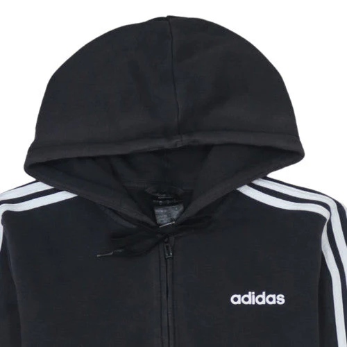 Adidas Men's Black Full Zip Hoodie Medium Sportswear - Image 8