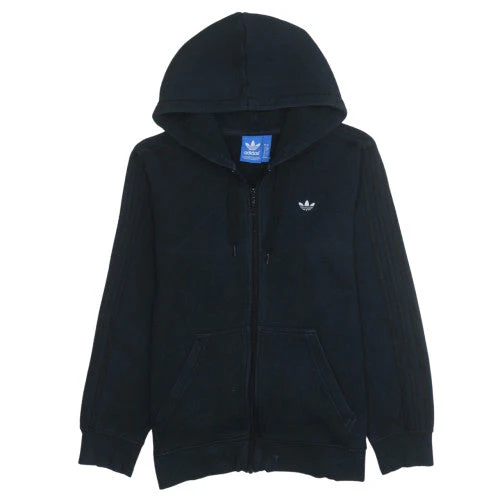 adidas Mens Black Full Zip Hoodie Size M Regular Fit Sports Style