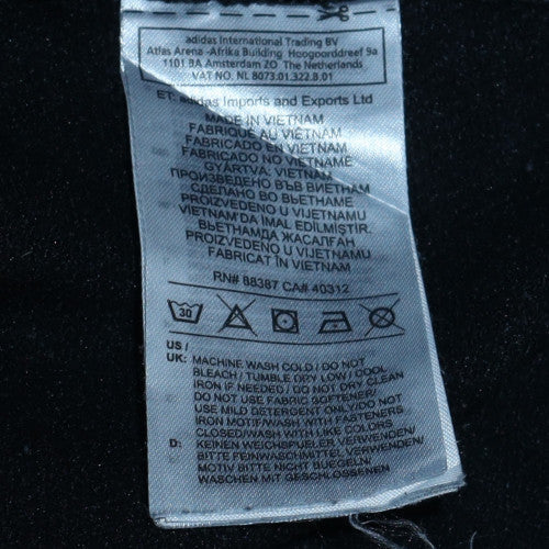 adidas Mens Black Full Zip Hoodie Size M Regular Fit Sports Style - Image 6