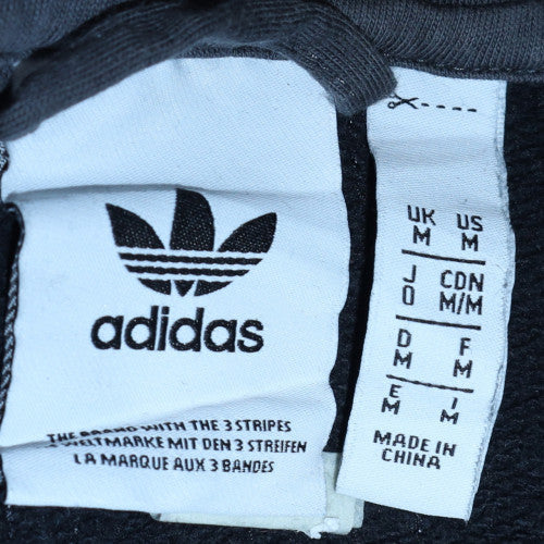 Adidas Men's Black Full Zip Hoodie Size M Sports Fleece - Image 5