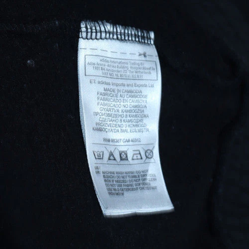 Adidas Men's Black Full Zip Hoodie Small Regular Fit Sportswear - Image 6