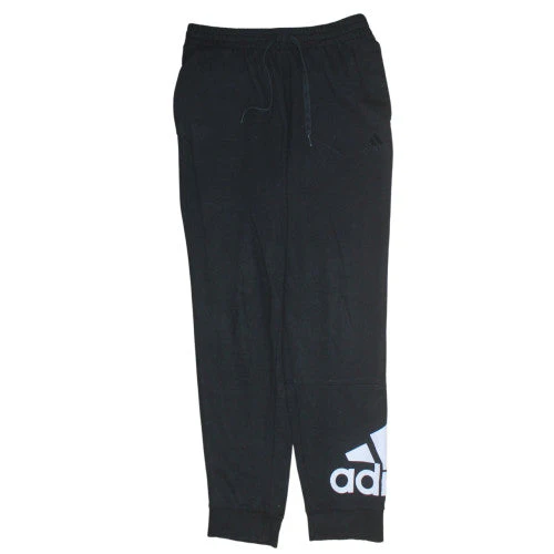 Adidas Mens Black Jogger Trousers 2XS Regular Fit Sportswear