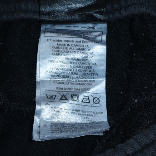adidas Men's Black Jogger Trousers M Regular Fit Fleece Activewear - Image 6