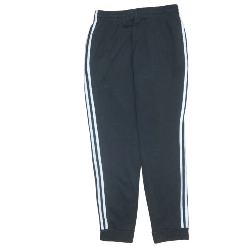 Adidas Men's Black Jogger Trousers Size M Cotton Blend Cuffed Track Pants - Image 4