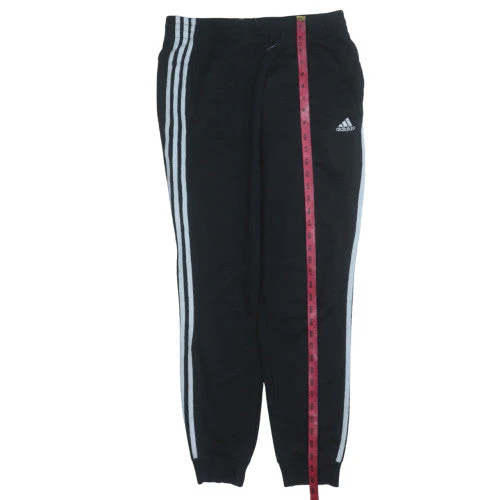 Adidas Men's Black Jogger Trousers Size M Elastic Waist Sports - Image 2
