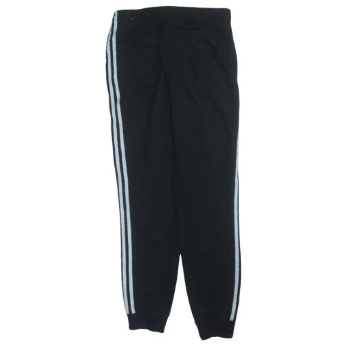 Adidas Men's Black Jogger Trousers Size M Elastic Waist Sports - Image 4