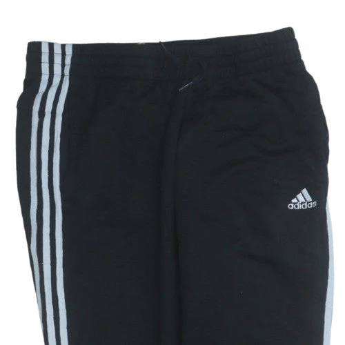 Adidas Men's Black Jogger Trousers Size M Elastic Waist Sports - Image 6