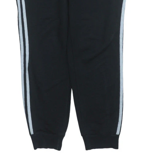 Adidas Men's Black Jogger Trousers Size M Elastic Waist Sports - Image 7