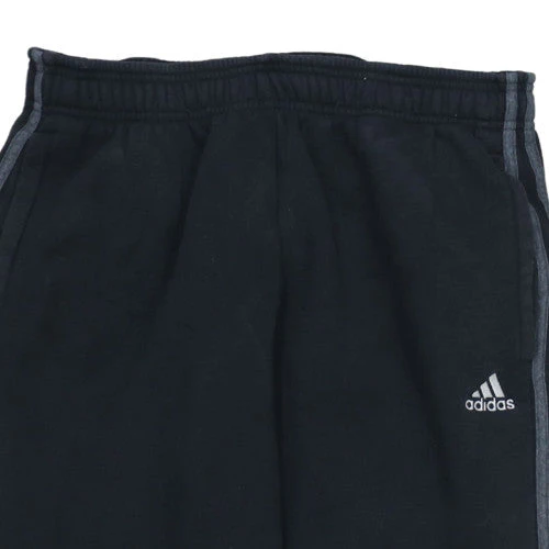 Adidas Men's Black Jogger Trousers Size M Fleece Tapered Fit - Image 7