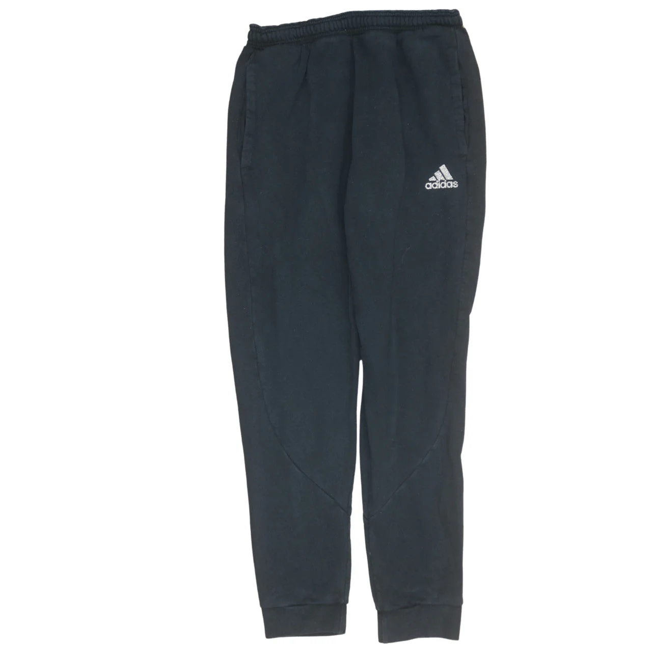 Adidas Men's Black L Jogger Sweatpants Tapered Fleece Trousers