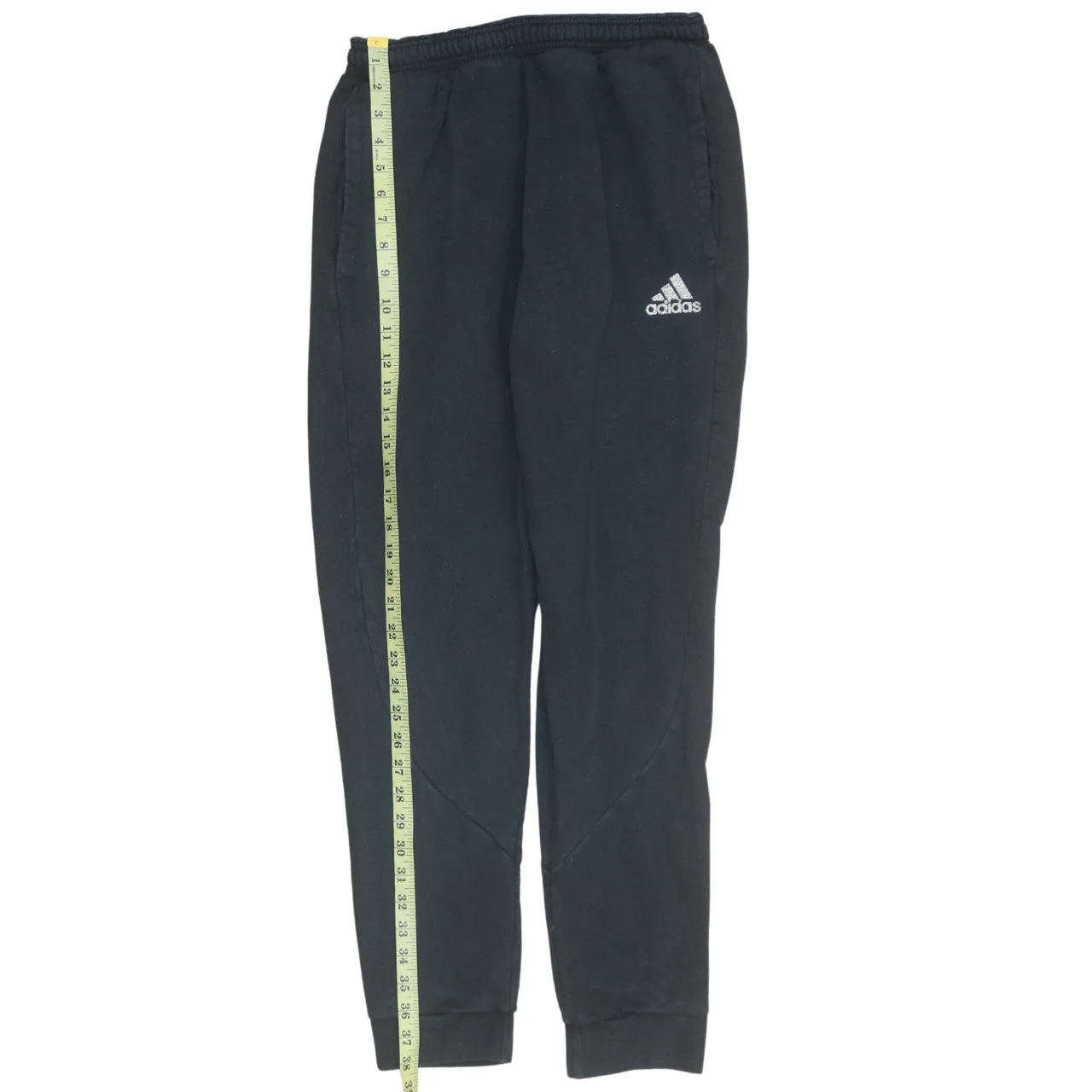 Adidas Men's Black L Jogger Sweatpants Tapered Fleece Trousers - Image 3