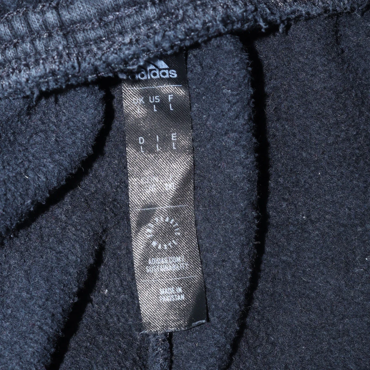 Adidas Men's Black L Jogger Sweatpants Tapered Fleece Trousers - Image 5