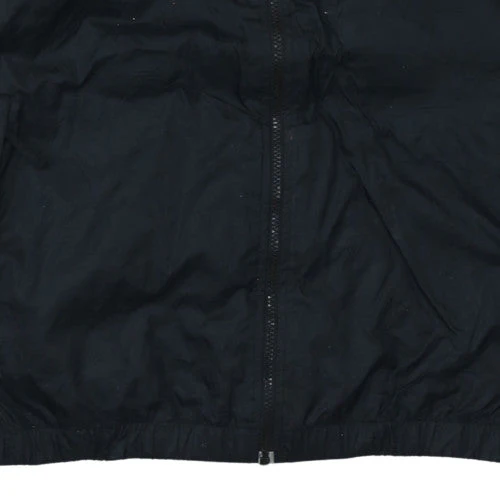 Adidas Mens Black L Windbreaker Hooded Full Zip Jacket - Image 7
