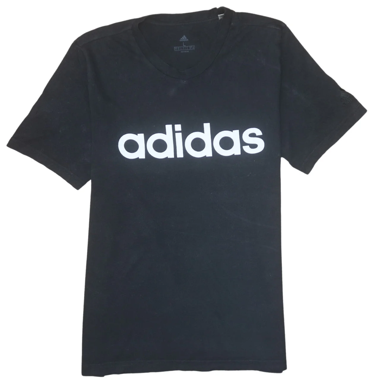 adidas Men's Black Large Graphic Logo Short Sleeve T-Shirt