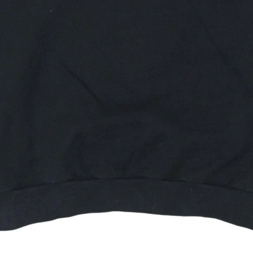 Adidas Men's Black Logo Crew Neck Pullover Sweatshirt Size L - Image 6