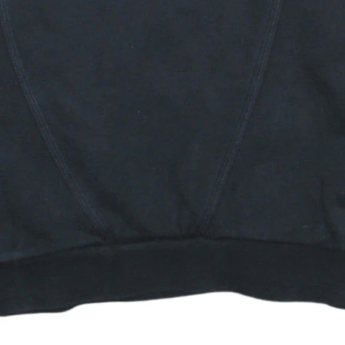 adidas Mens Black Orange Pullover Sweatshirt M Crew Neck Sports Jersey - Image 7