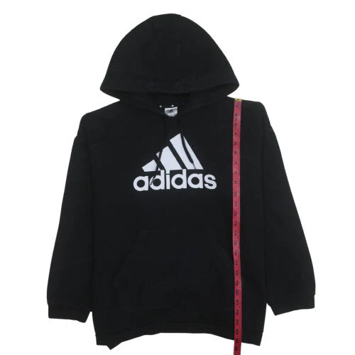 Adidas Men's Black Pullover Hoodie L Fleece Sportswear - Image 3
