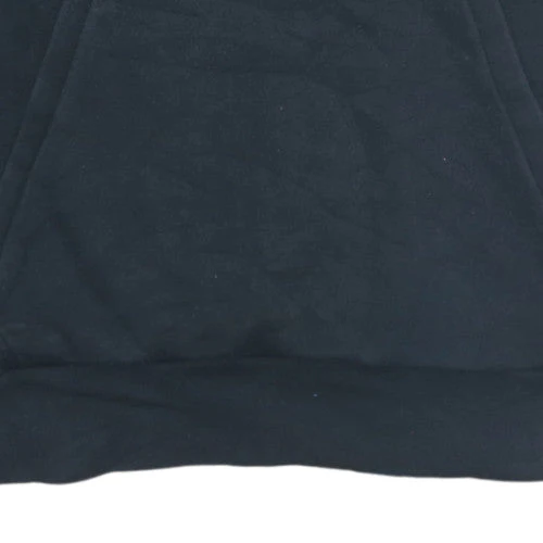 Adidas Mens Black Pullover Hoodie L Hooded Sports Sweatshirt - Image 8