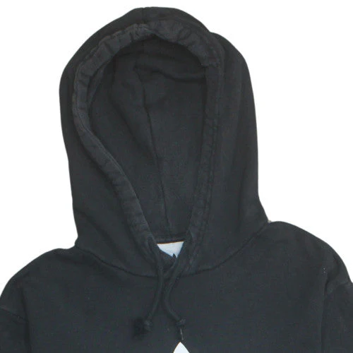 Adidas Mens Black Pullover Hoodie L Sports Fleece Sweatshirt - Image 8
