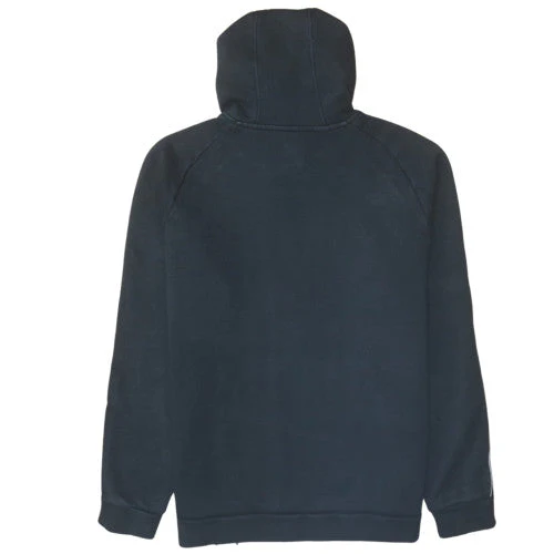 Adidas Mens Black Pullover Hoodie Large Fleece Sportswear - Image 4