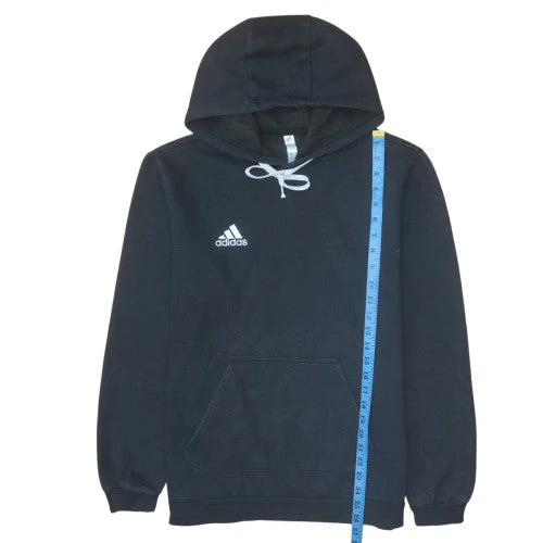 Adidas Men's Black Pullover Hoodie M Fleece Sportswear - Image 3