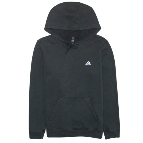 Adidas Men's Black Pullover Hoodie M Fleece Sportswear