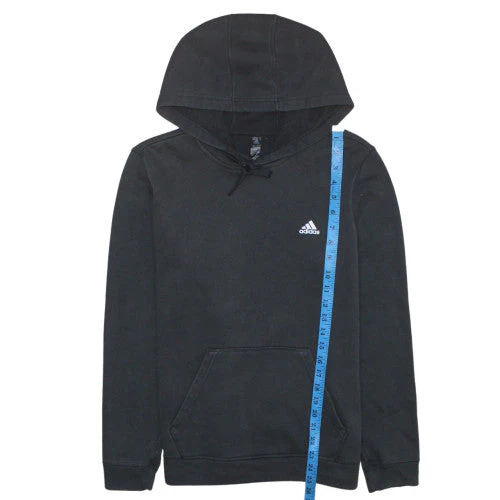 Adidas Men's Black Pullover Hoodie M Fleece Sportswear - Image 2
