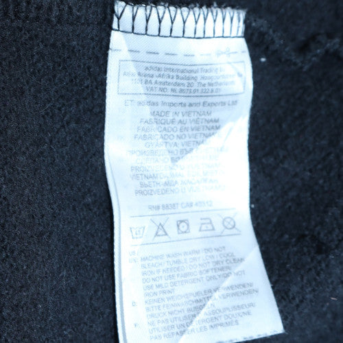 Adidas Men's Black Pullover Hoodie M Fleece Sportswear - Image 5