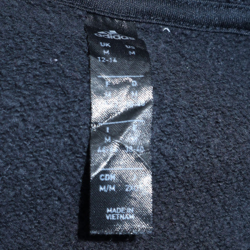 Adidas Men's Black Pullover Hoodie M Fleece Sportswear - Image 6