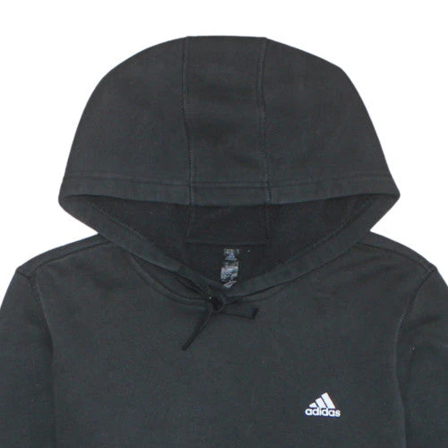 Adidas Men's Black Pullover Hoodie M Fleece Sportswear - Image 8