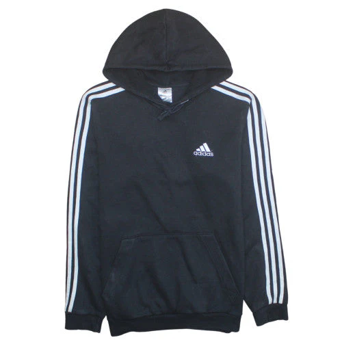 Adidas Men's Black Pullover Hoodie M Sports Fleece Sweatshirt