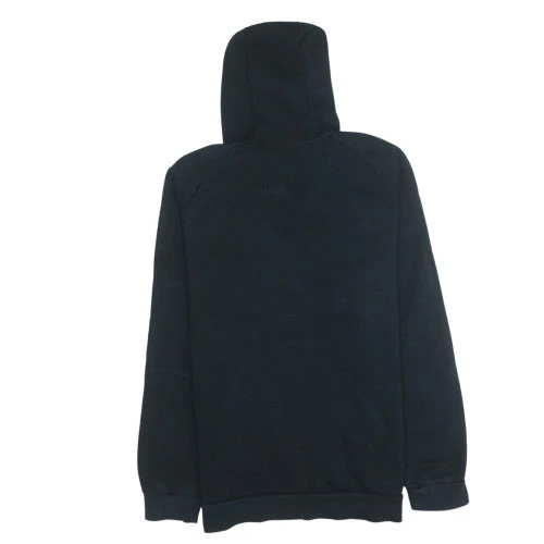 Adidas Men's Black Pullover Hoodie Medium Fleece Sportswear - Image 4