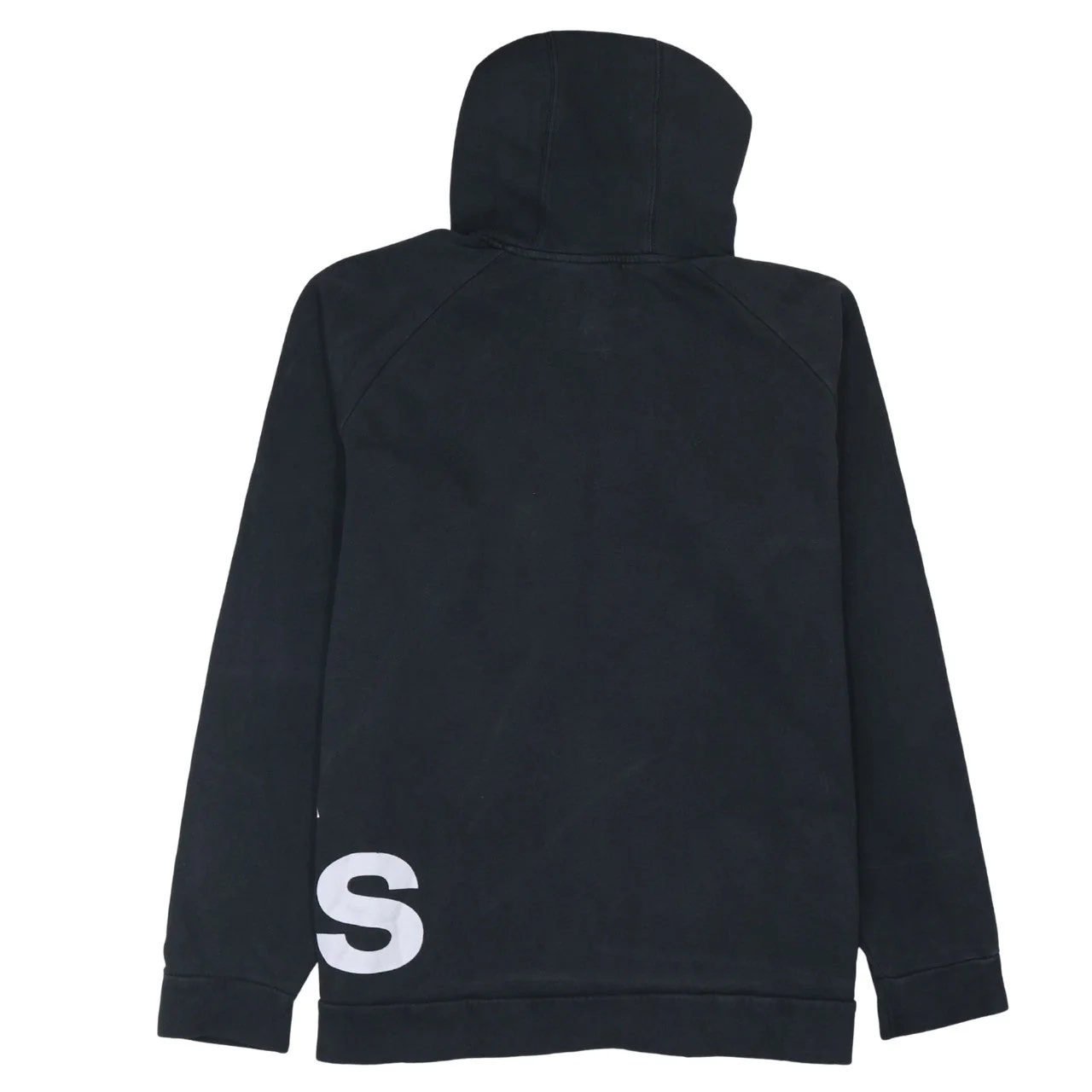 Adidas Men's Black Pullover Hoodie Medium Logo Fleece Sweatshirt - Image 4
