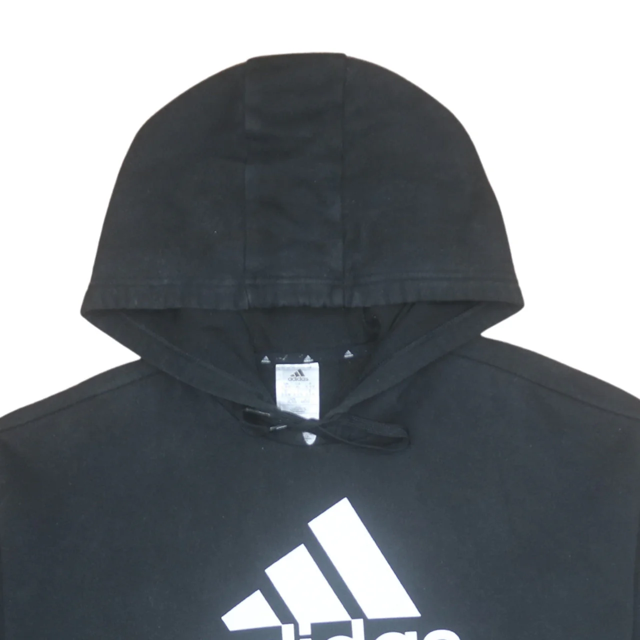 Adidas Men's Black Pullover Hoodie Size M Logo Sportswear - Image 7