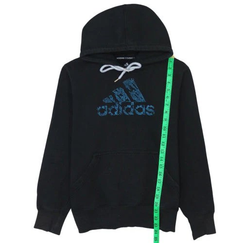 Adidas Men's Black Pullover Hoodie Size S Graphic Fleece Sweatshirt - Image 3