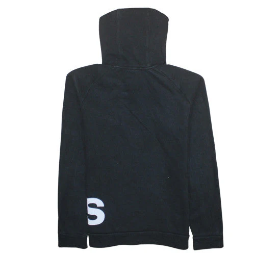 Adidas Men's Black Pullover Hoodie Size S Sports Fleece Top - Image 4