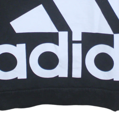 Adidas Men's Black Pullover Hoodie Size S Sports Fleece Top - Image 8