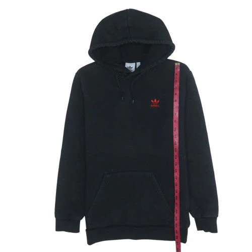 Adidas Men's Black Pullover Hoodie Small Classic Trefoil Logo - Image 2