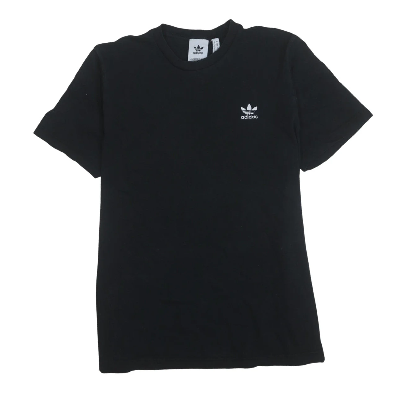 Adidas Men's Black Regular Fit Cotton Sports T-Shirt Size L