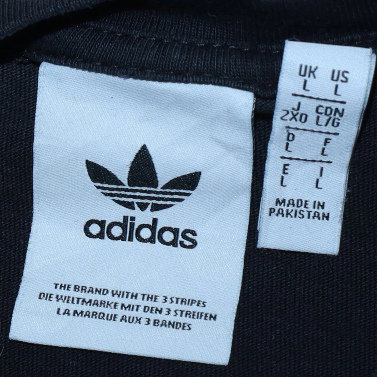 Adidas Men's Black Regular Fit Cotton Sports T-Shirt Size L - Image 5