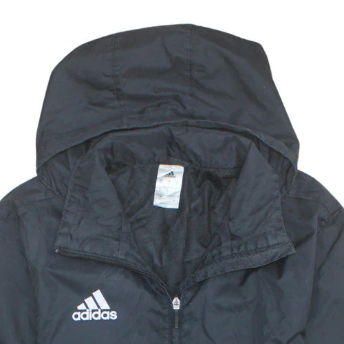 Adidas Men's Black S Hooded Windbreaker Jacket - Image 8