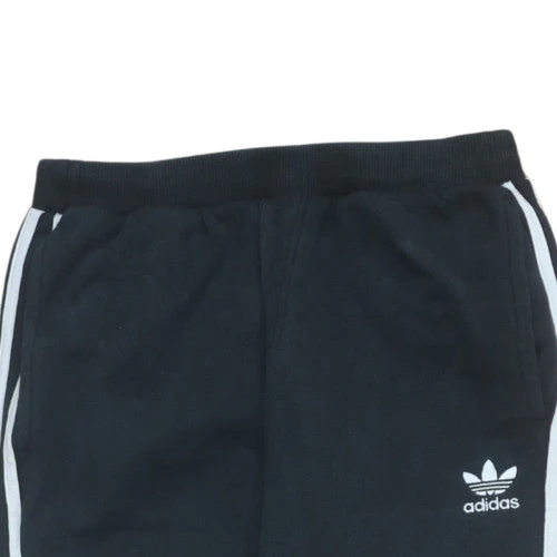 Adidas Mens Black S Sweatpants Jogger Trousers with White Stripes - Image 7