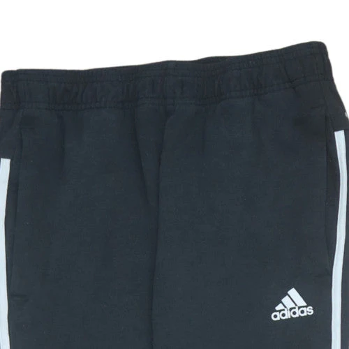 Adidas Men's Black S Track Pants Joggers Primegreen Slim Fit - Image 8